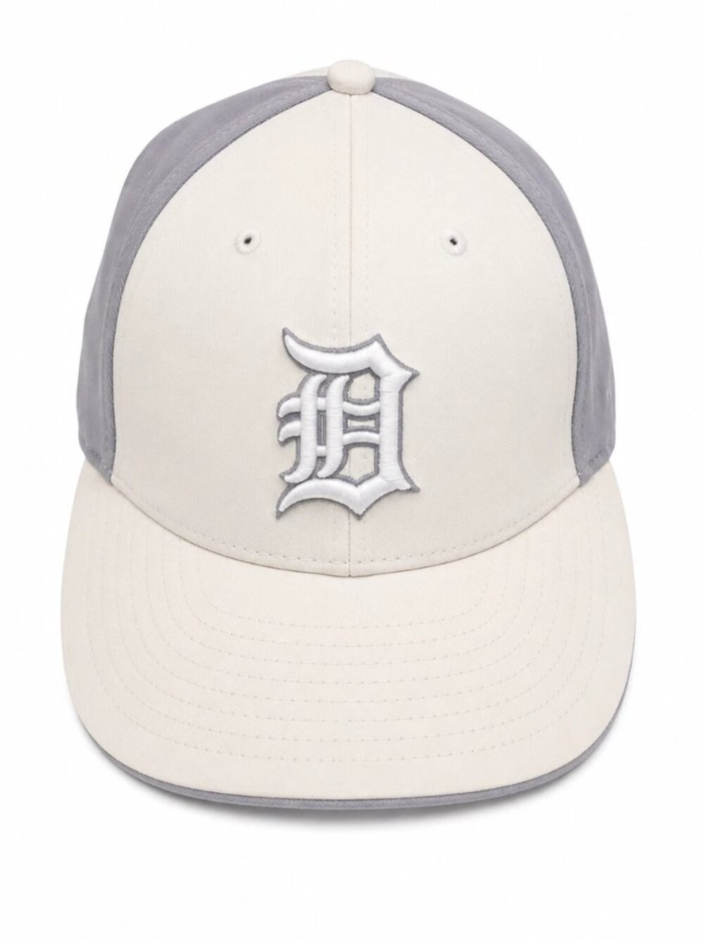 Detroit Tigers Baseball Cap New Era 59Fifty MLB Cream Grey 7 1/4 Fitted Hat